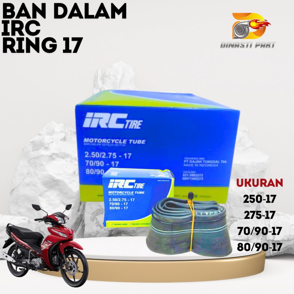 Ban Dalam IRC Ring 17 250/275 70/90 80/90 Ban Dalam Motor Ring 17