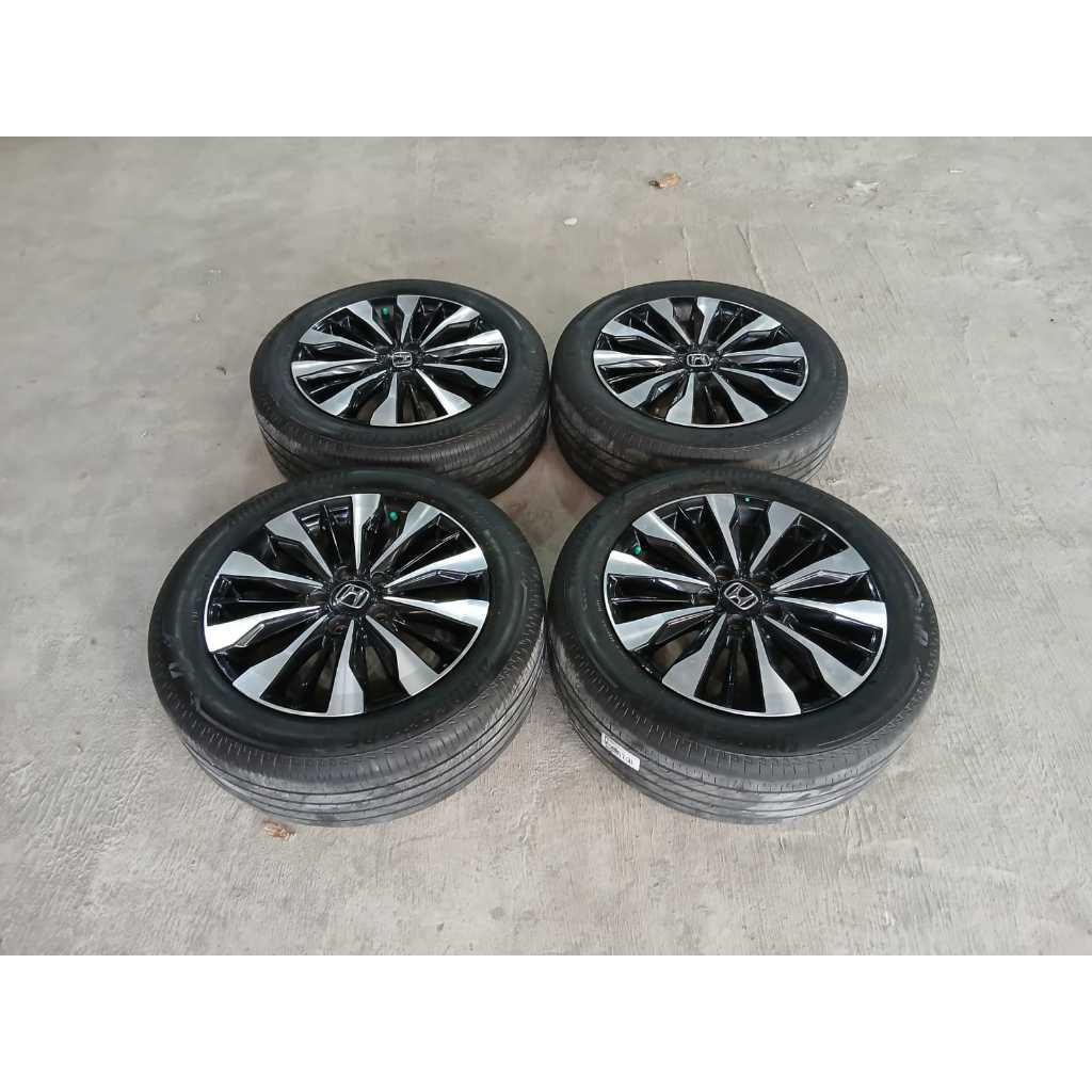 velg bekas original honda brv presteg r17 pcd 5x114 plus ban masuk ke brv l300 apv luxio dll