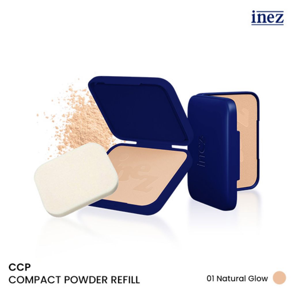 Reffil bedak padat ( compac powder )inez 01 Natural
