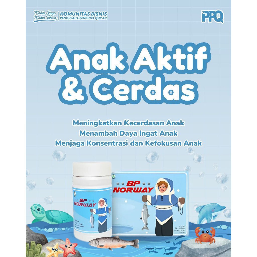 Minyak ikan Norway Original 100% Asli Suplemen Kesehatan Anak Dewasa Omega-3 DHA EPA