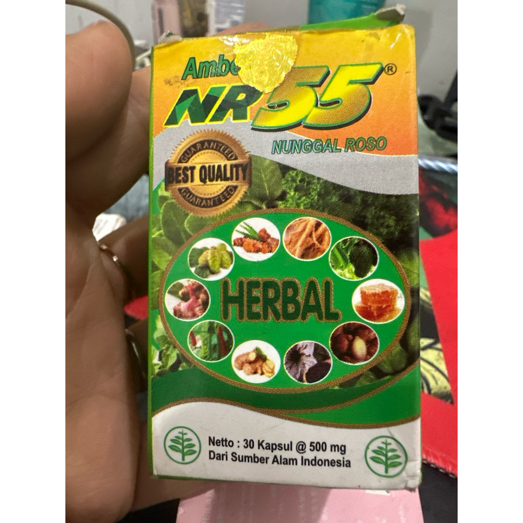 AMBECAP NR55 OBAT HERBAL NR 55 ORIGINAL ISI 30 KAPSUL  [COD]