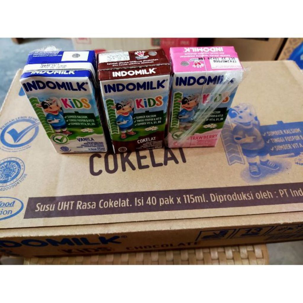 

Susu Indomilk kotak 2 varian rasa kemasan 115ml