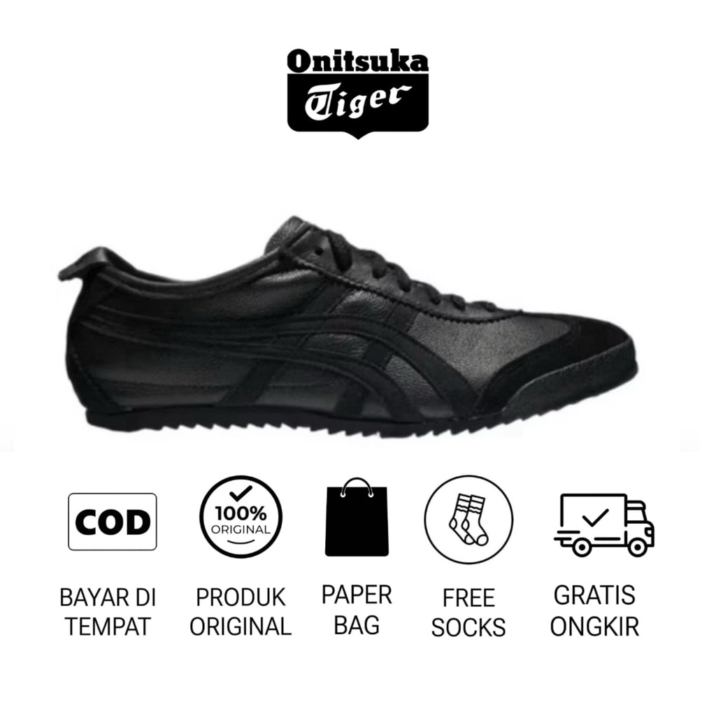 sepatu onitsuka japan full black sepatu pria original