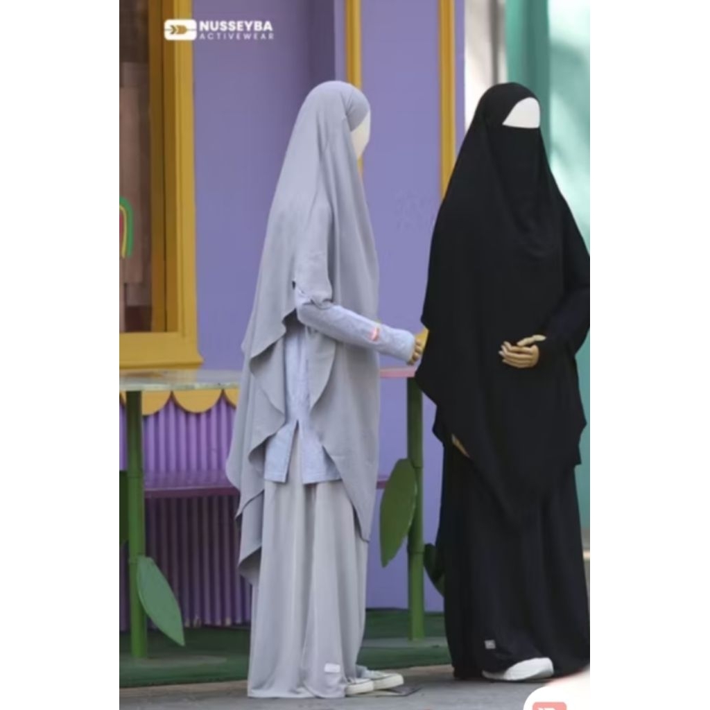 NEW Deffect Sale Zahiya Skirt Grey XXL Celana Rok Dry Fit Nusseyba