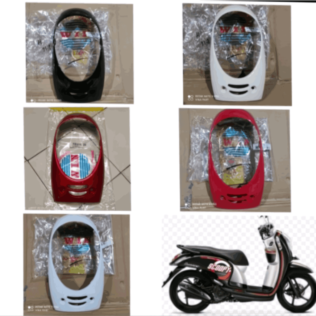 Cover Front Panel Tameng Body Depan Scoopy FI K16 2013-2016 / Cover tebeng dek dada dek depan dek la