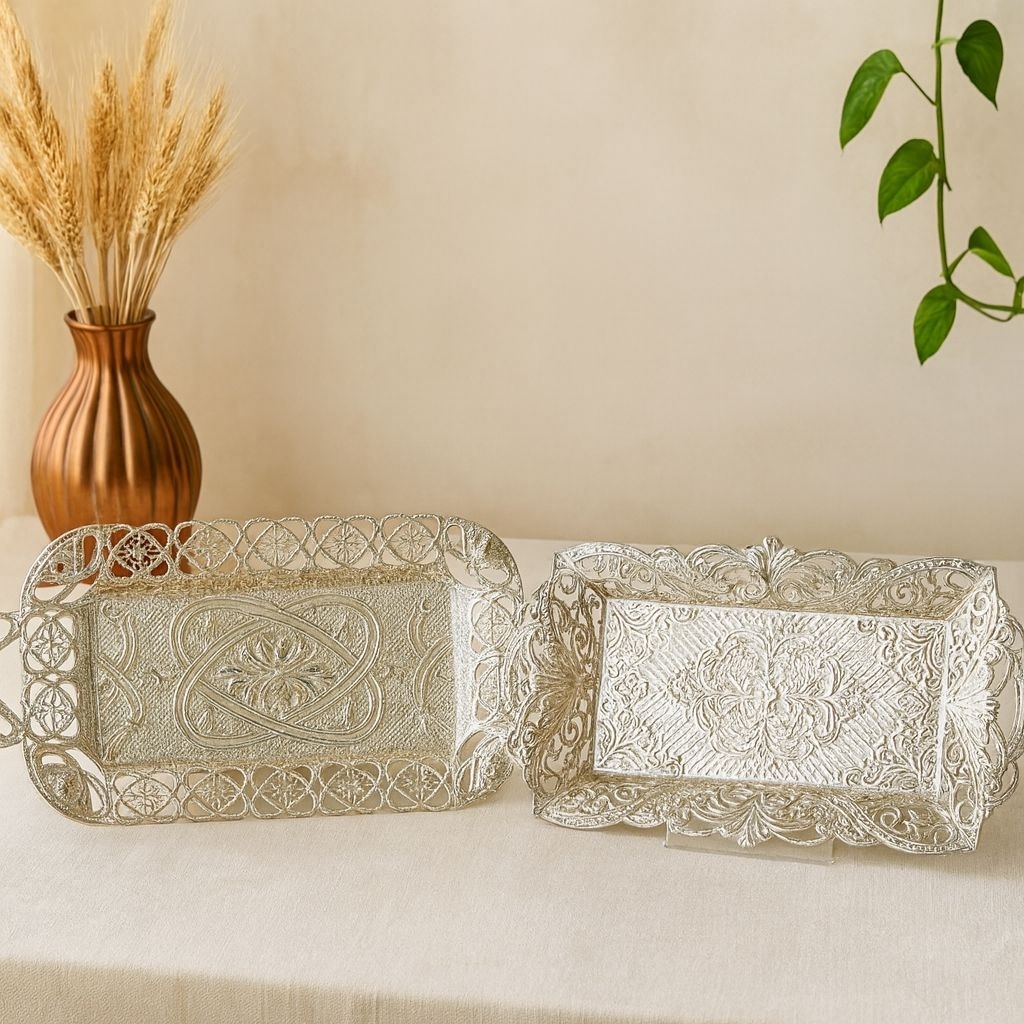 Nampan Hias Perak Ukir Impor | Turky