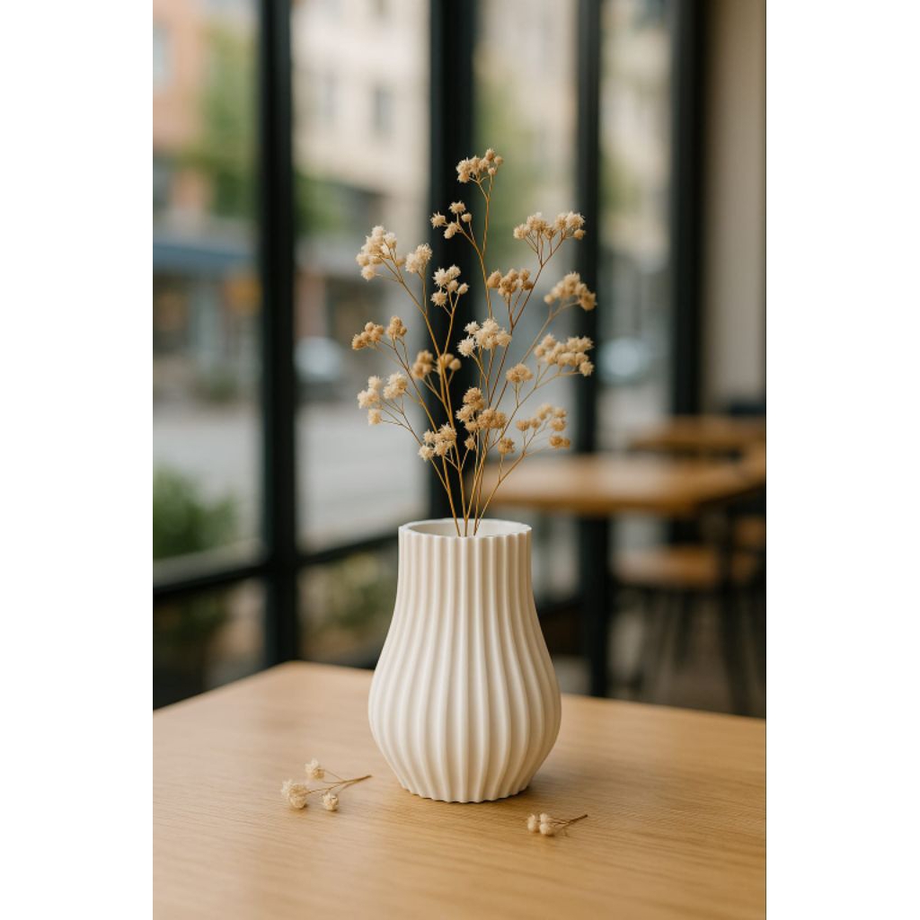 Vas Bunga Minimalis Skandinavia – Dekorasi Meja & Ruang Tamu