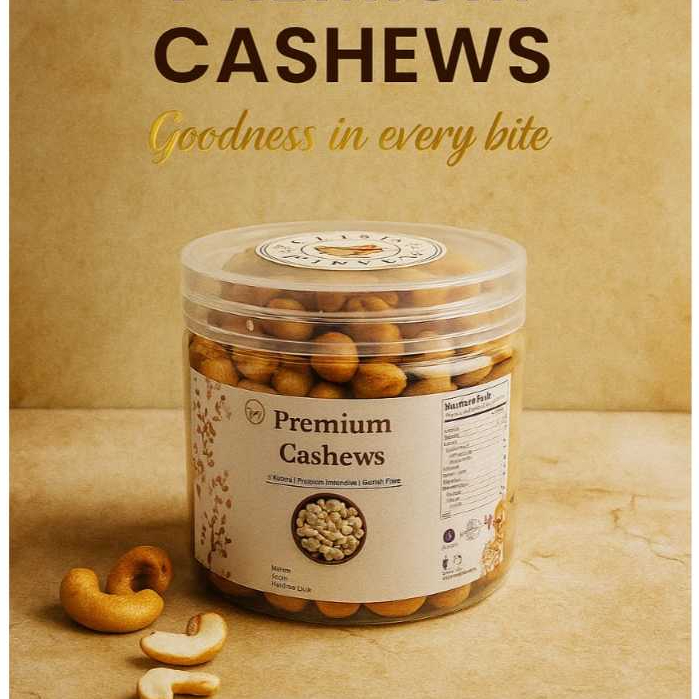 

Kacang Mede Mete Mente Matang Grade Premium Toples / Grade Premium Cashew Mete Mede in Jar