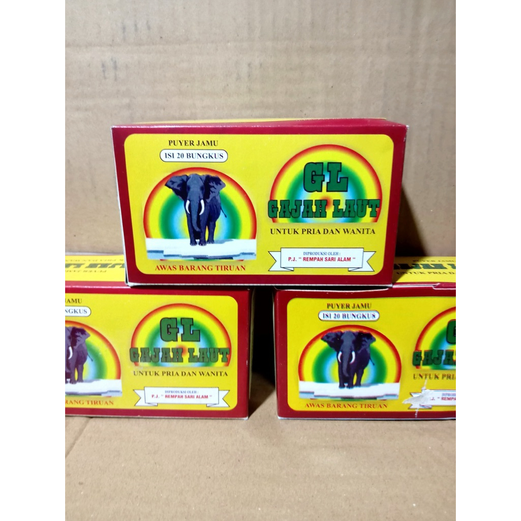 

GAJAH LAUT JAMU SERBUK PUYER - 1 BOK ISI 20 SACHET