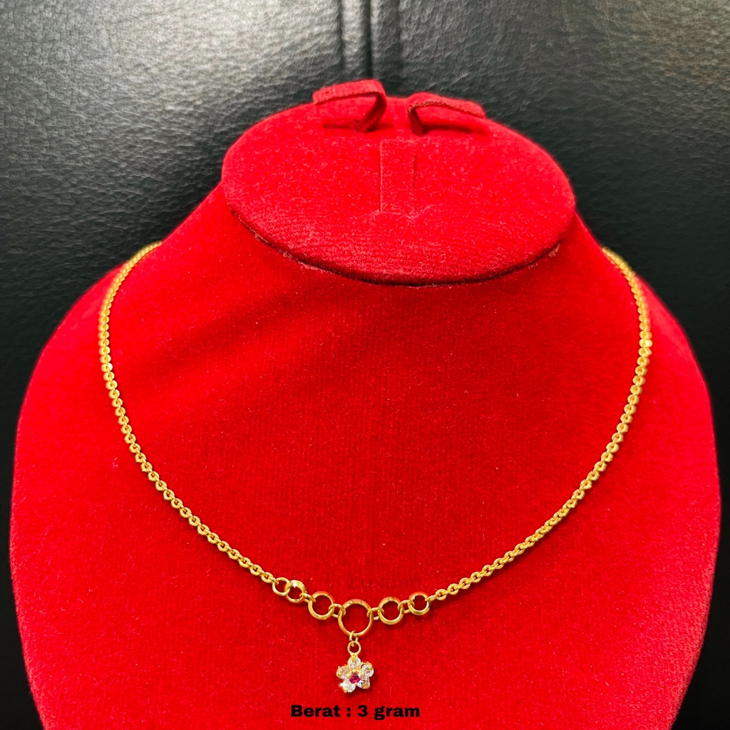 Kalung Dewasa 3gram Emas Muda