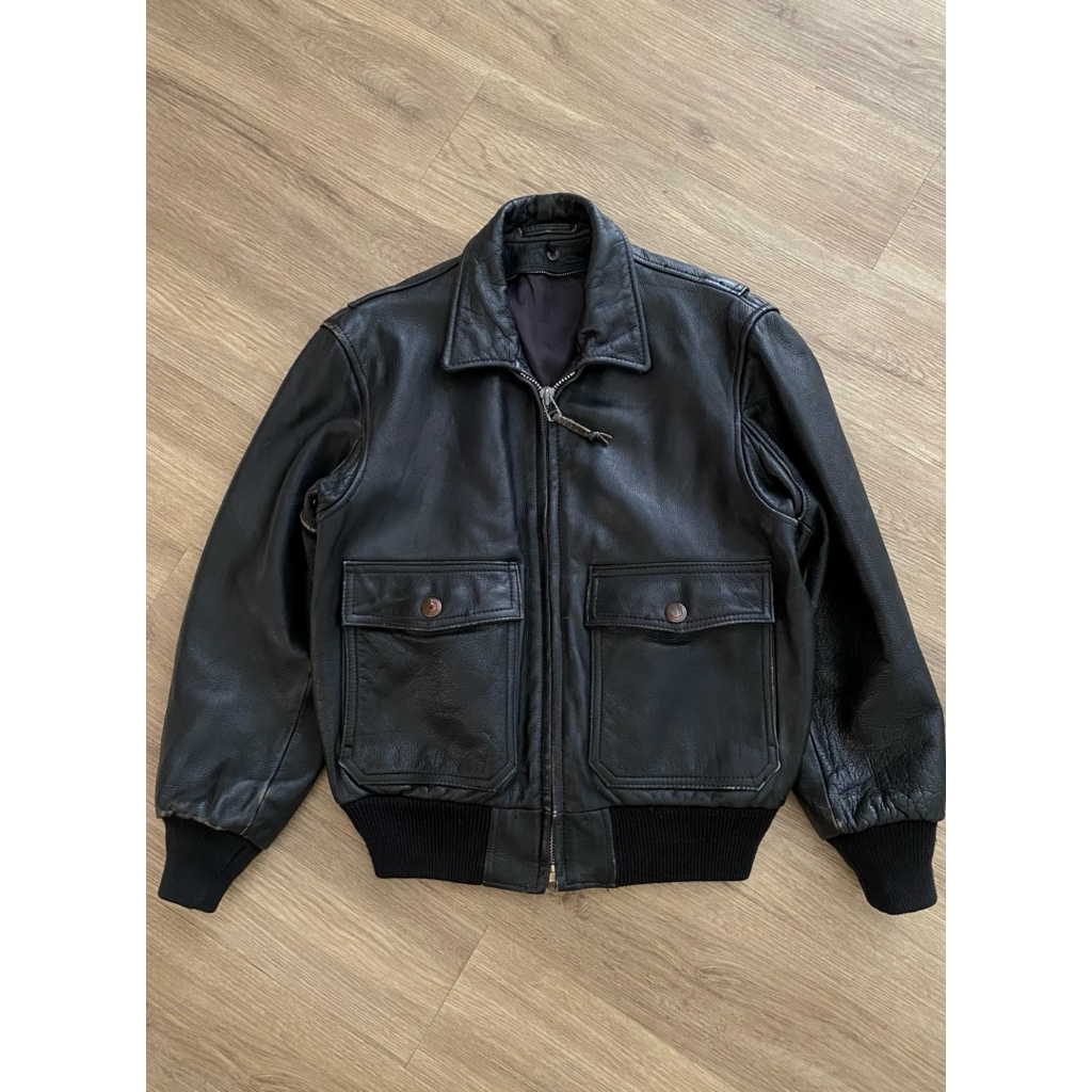 BOMBER FLIGHT LEATHER JACKET | OUTER | RAIDERS | CASUAL