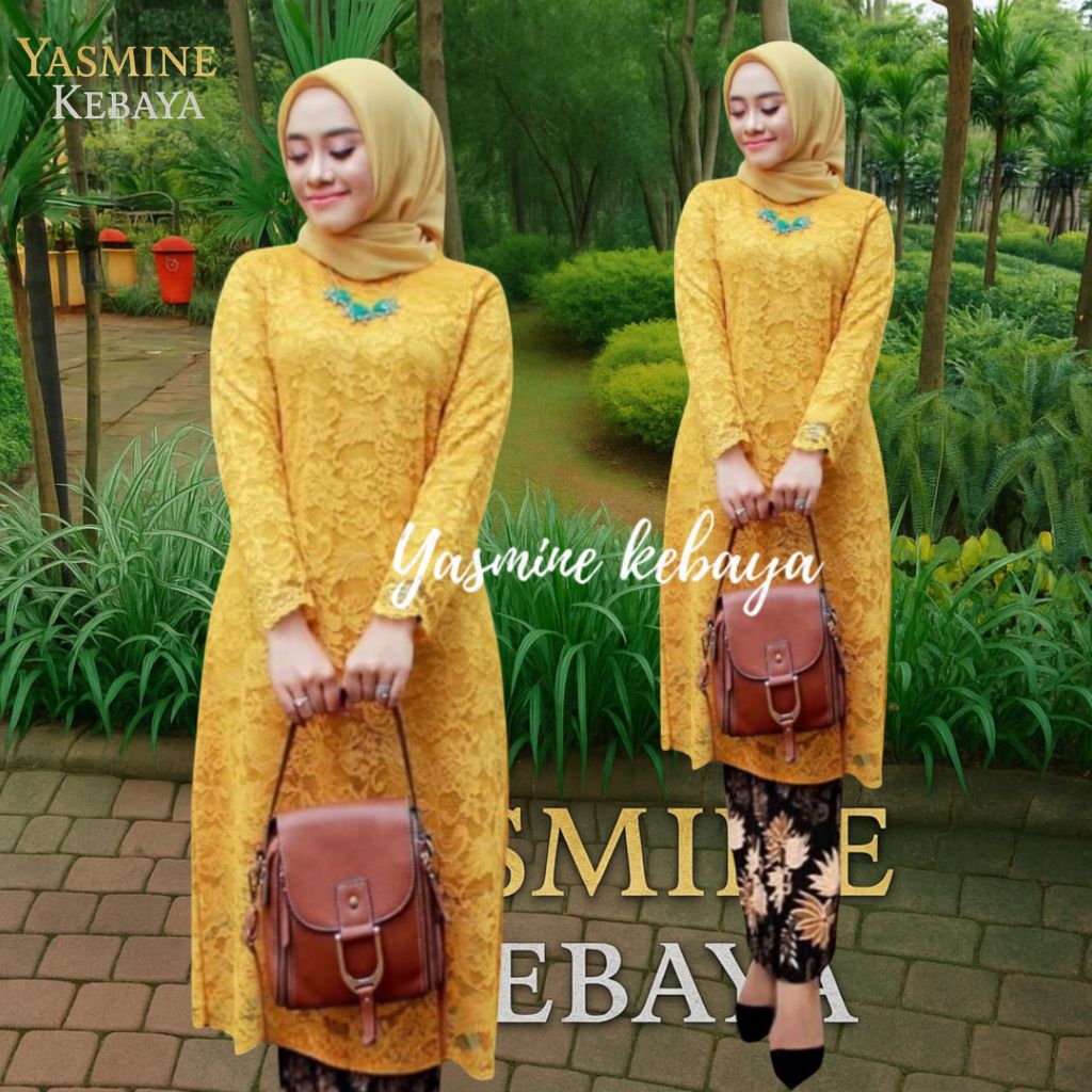 Setelan Baju Tunik Kebaya Brokat Modern Ibu Hajat Kebaya Seragam Keluarga Kebaya Ibu Hajat Akad Nika