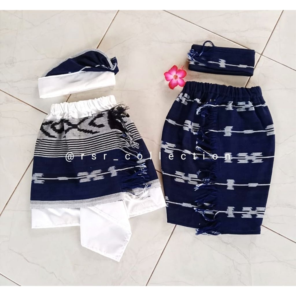 Set Couple Blanket Anak Bali//Kamen Selendang Anak Bali//Kamen Anak Jadi//Set Kamen Anak Laki-Laki P