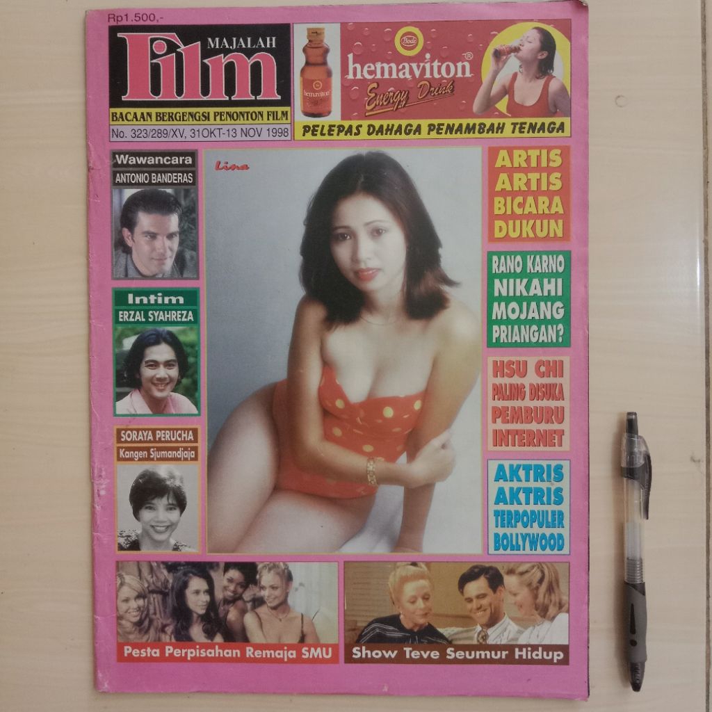 MAJALAH FILM TAHUN 1998 - Majalah Jadul Bekas Murah Original - B1