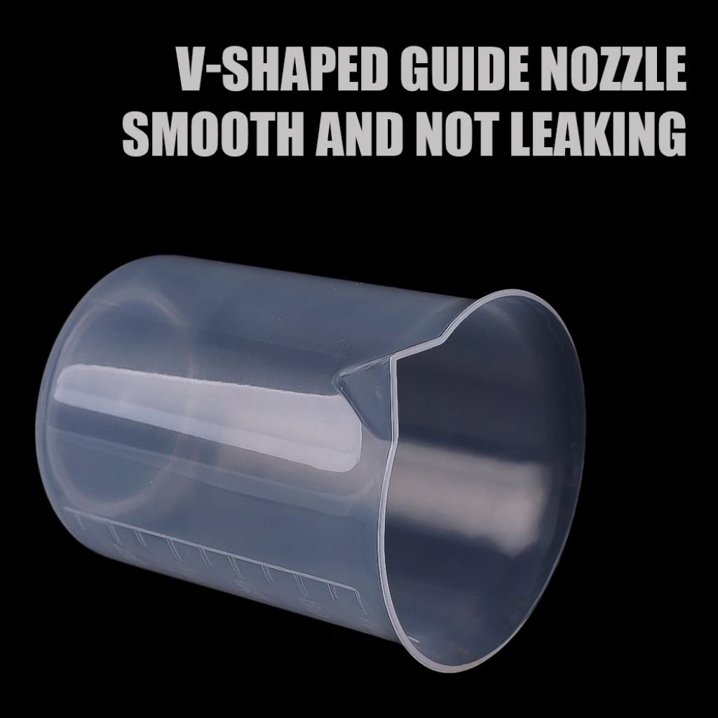 Gelas Ukur Gelas Takar Plastik Dapur Laboratorium Measuring Cup 500ml BURSON