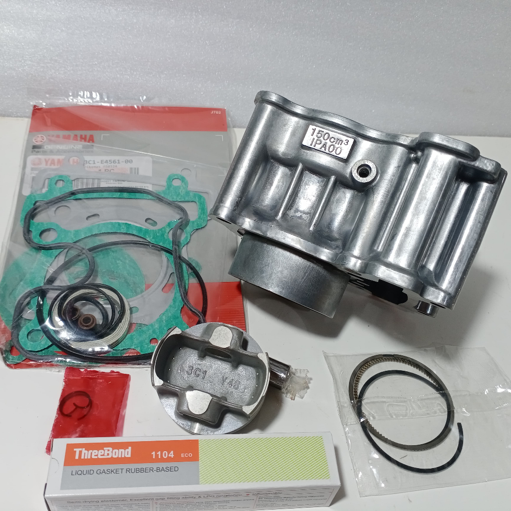 BLOK SEHER 1PA YAMAHA VIXION SILINDER MESIN MOTOR VIXION LAMA FREE THREE BOND / TOP SET