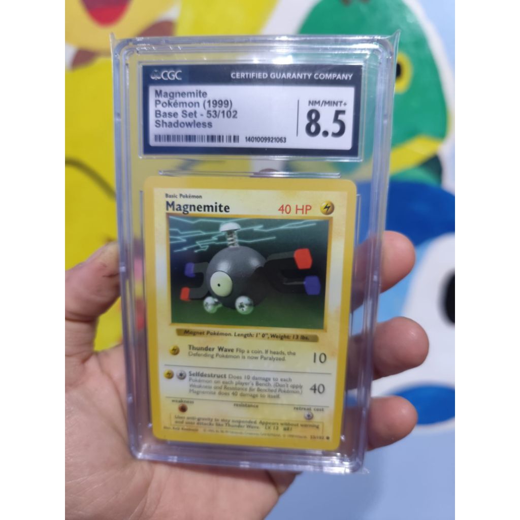Pokemon TCG Magnemite (1999) Slab CGC 8,5