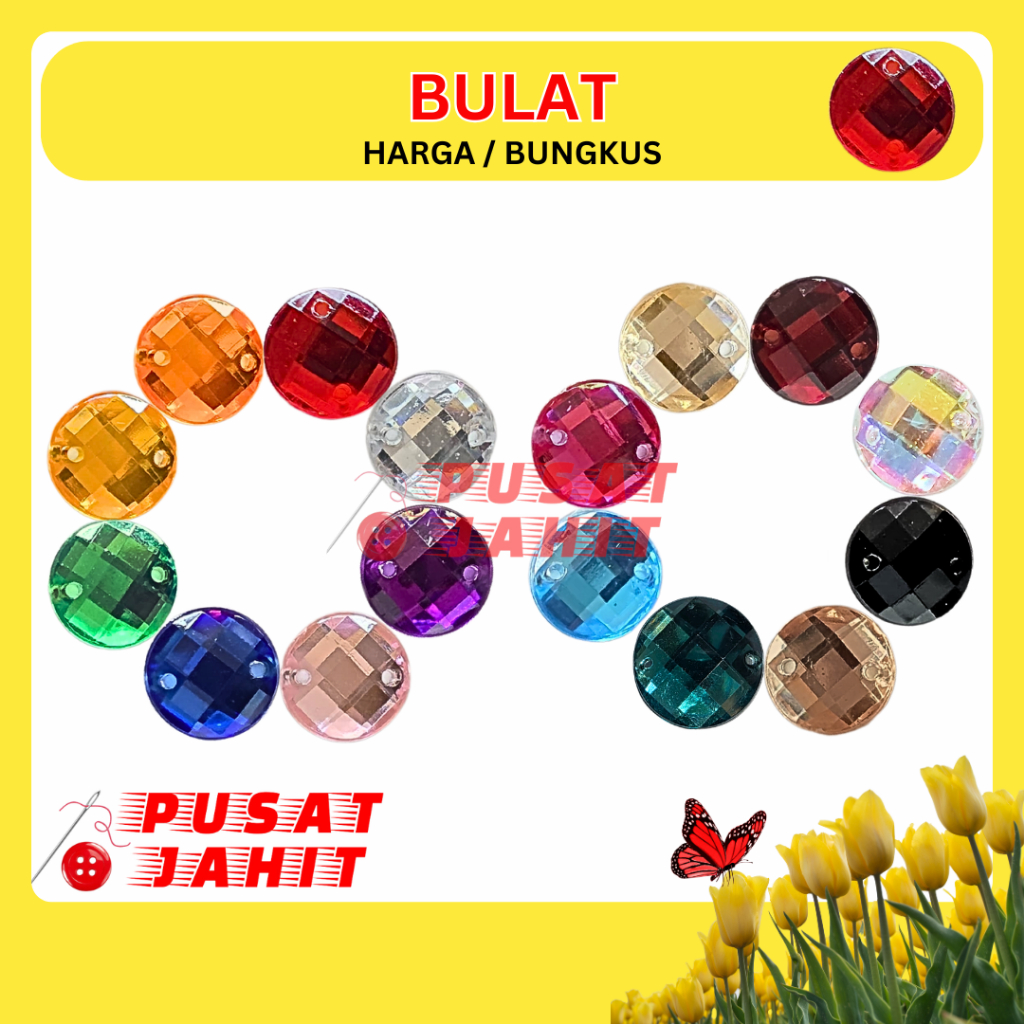 BULAT - Permata Kristal Resin Diamond Aklirik Payet Manik