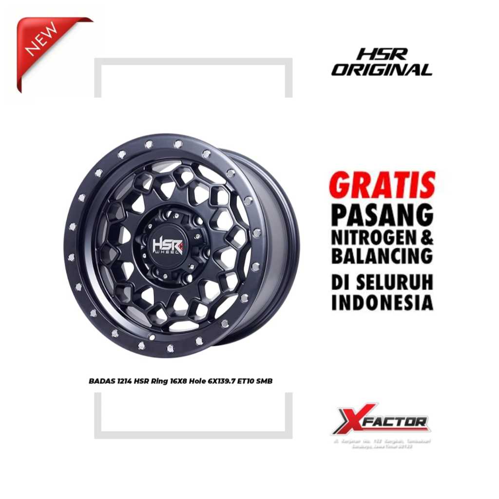 VELG MOBIL R16 HSR BADAS HSR R16X8 H 6X139,7 ET10 SMB