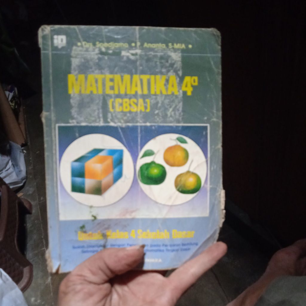 buku matematika 4a cbsa untuk kelas 4 SD, buku original jadul