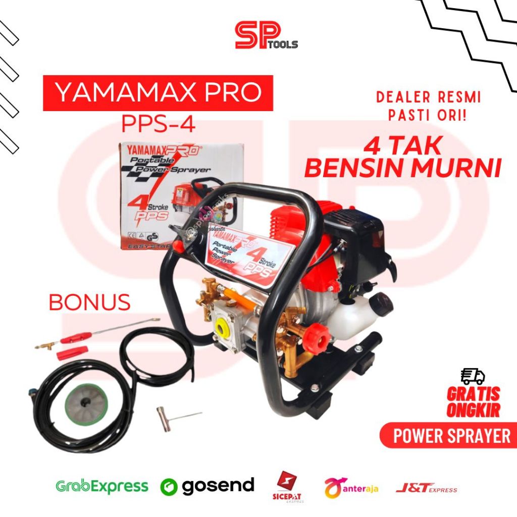 MESIN POMPA AIR BENSIN / JET CLEANER STIM STEAM / POWER SPRAYER POMPA HAMA / RAYAP MULTIFUNGSI 4 TAK