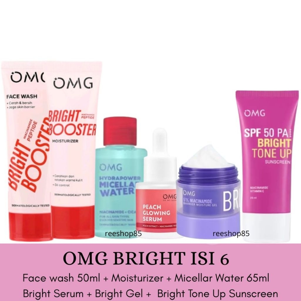 OMG Oh My Glow Skincare 1 Paket Lengkap Skincare Remaja OMG | Skincare Anak Sekolah