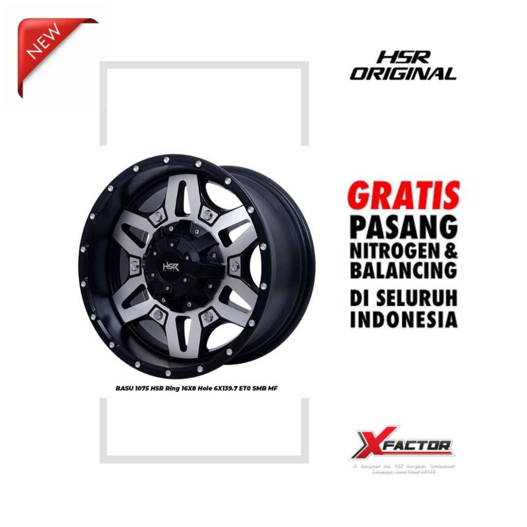 VELG MOBIL R16 HSR BASU HSR R16X8 H 6X139,7 ET0 SMBMF