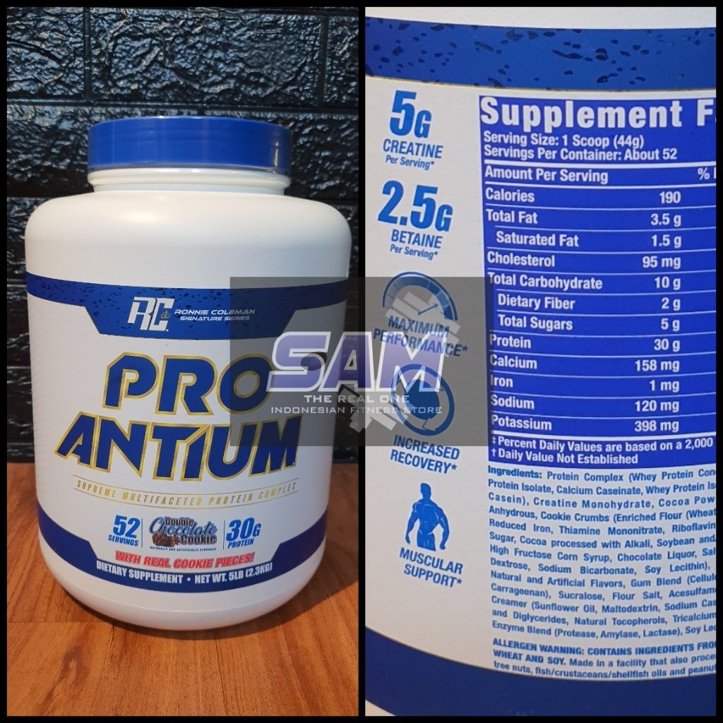 Suplemen Fitness RONNIE COLEMAN RC Pro Antium 5 lb Malang Whey Protein Casein