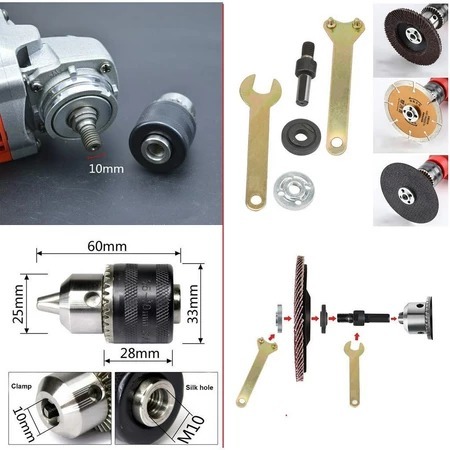 LAVA STORE Adaptor bor ke gerinda adaptor gerinda ke bor kepala bor chuck bor GERINDA