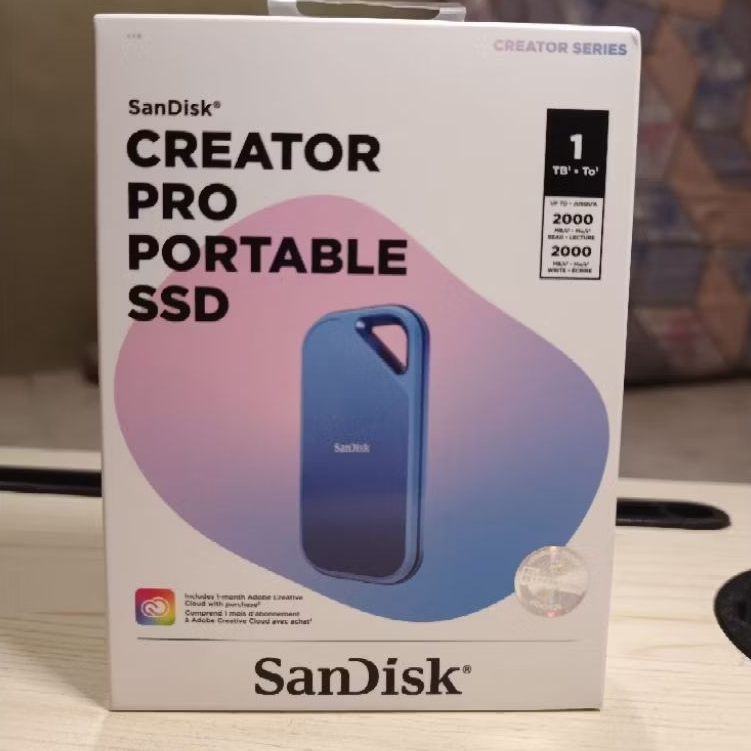 Sandisk Creator Pro Portable SSD 1TB