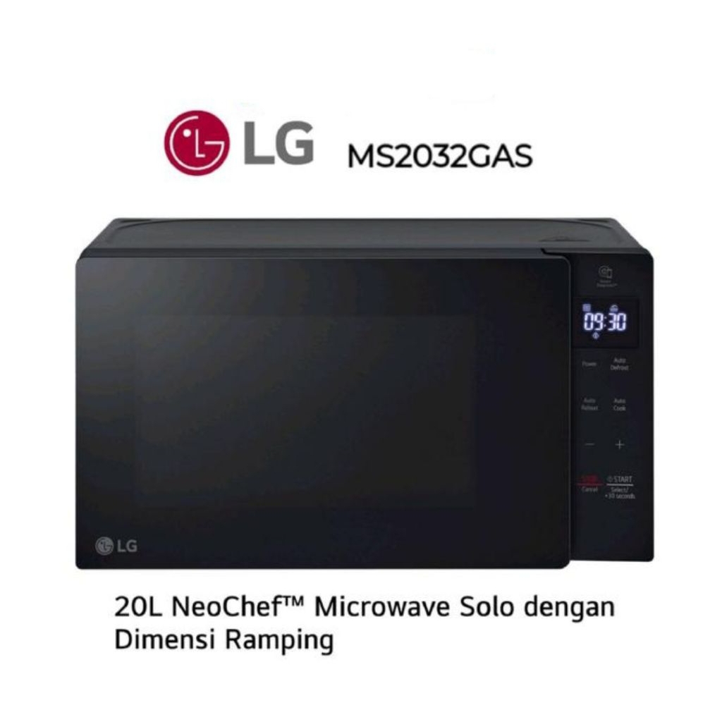 Microwave LG MS2032GAS 20L NeoChef - Oven Mikro Hitam
