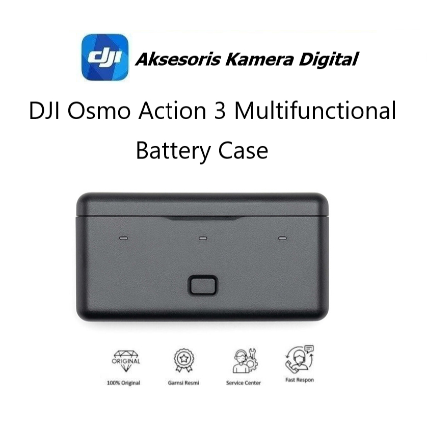 DJI Osmo Action 3 Multifunctional Battery Case - DJI Osmo Action 3 Batre Multifungsi Original