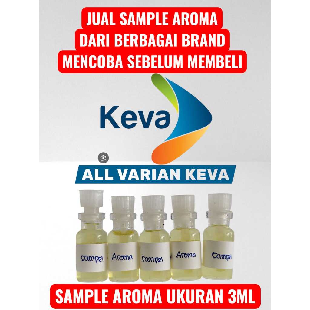 TESTER [ SAMPLE ] ALL VARIAN DARI KEVA FRAGRANCE DENGAN BOTOL PENICILIN 3 ML ( ORIGINAL )