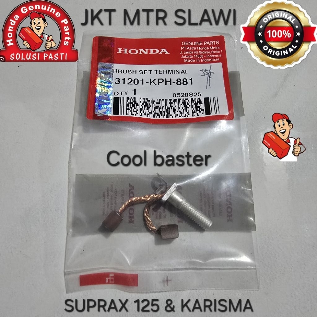 31201-kph-881 brush set terminal, cool baster, cool stater, arang dinamo stater karisma & supra x 12