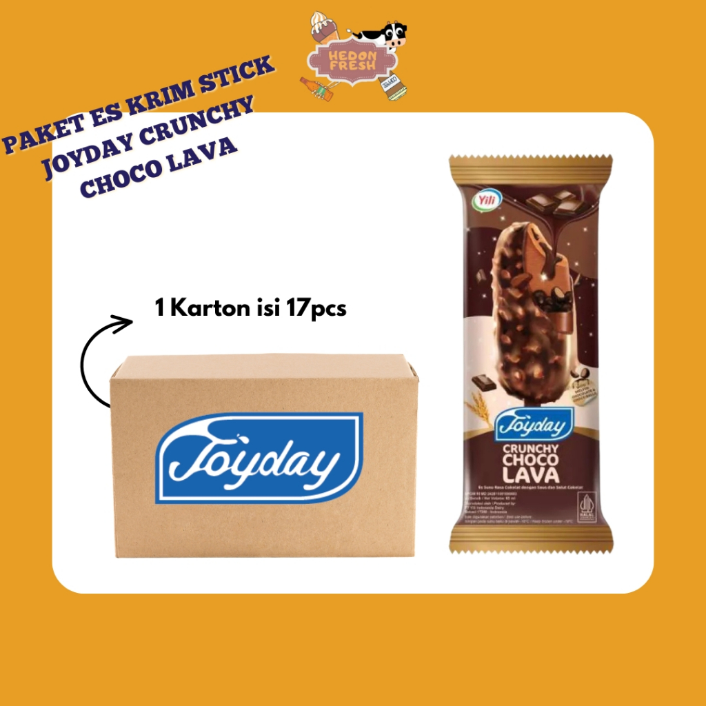 Paket Es Krim Stick Joyday Crunchy Choco Lava
