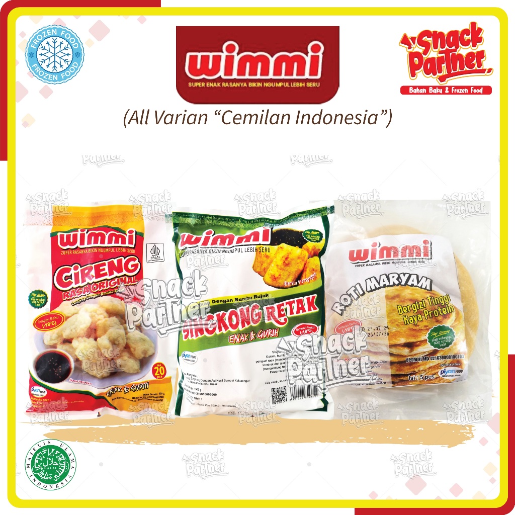 WIMMI - FROZEN FOOD Snack Cemilan Indonesia - Rujak Cireng Singkong Retak Maryam