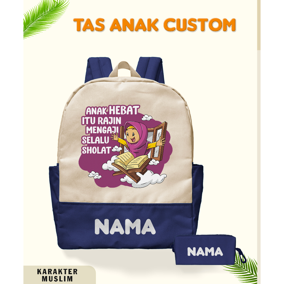 Tas sekolah anak/ Tas Ulang Tahun Anak Custom Ransel /Tas sekolah TK/ Tas sekolah Sd Souvenir TK