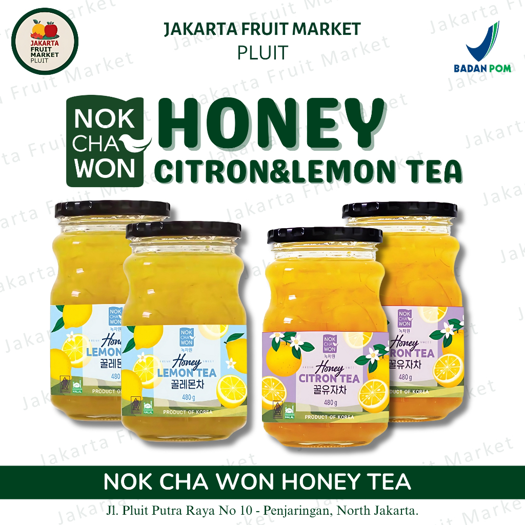 

Nokchawon Honey CitronLemon Tea 480gr Lemon Segar
