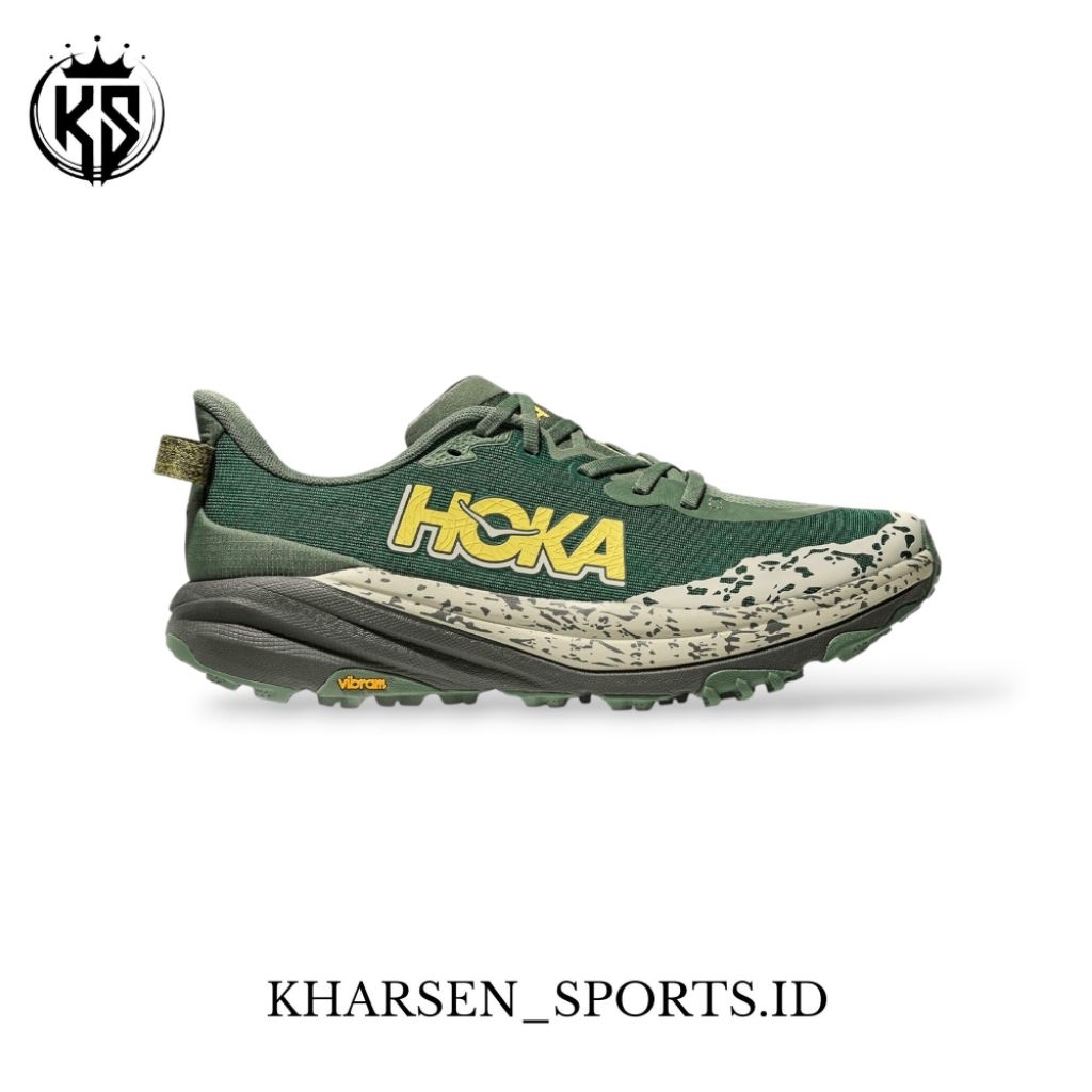 HOKA Speedgoat 6 Men's Fern Asphalt Grey ( WIDE )