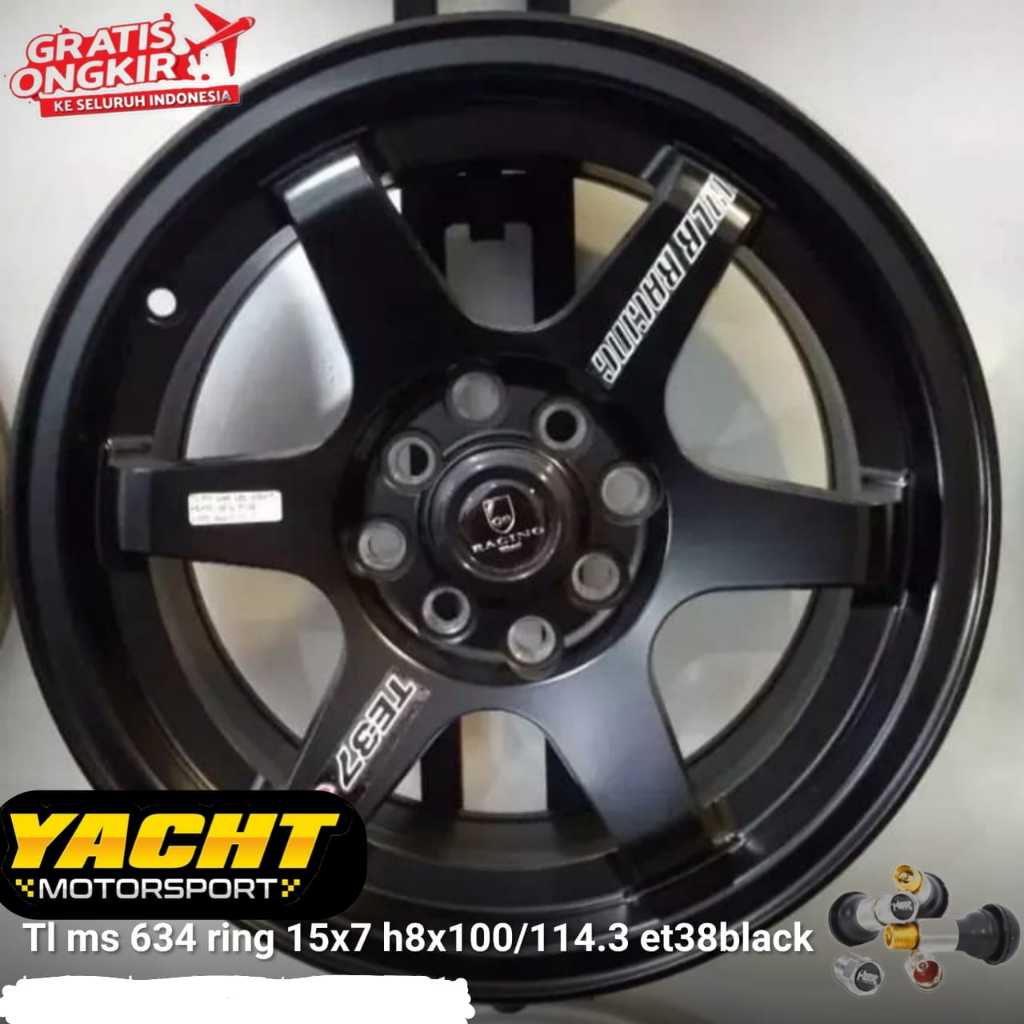 Velg Racing TE37 Ring 15 Brio Avanza Calya Vios Gratis Ongkir