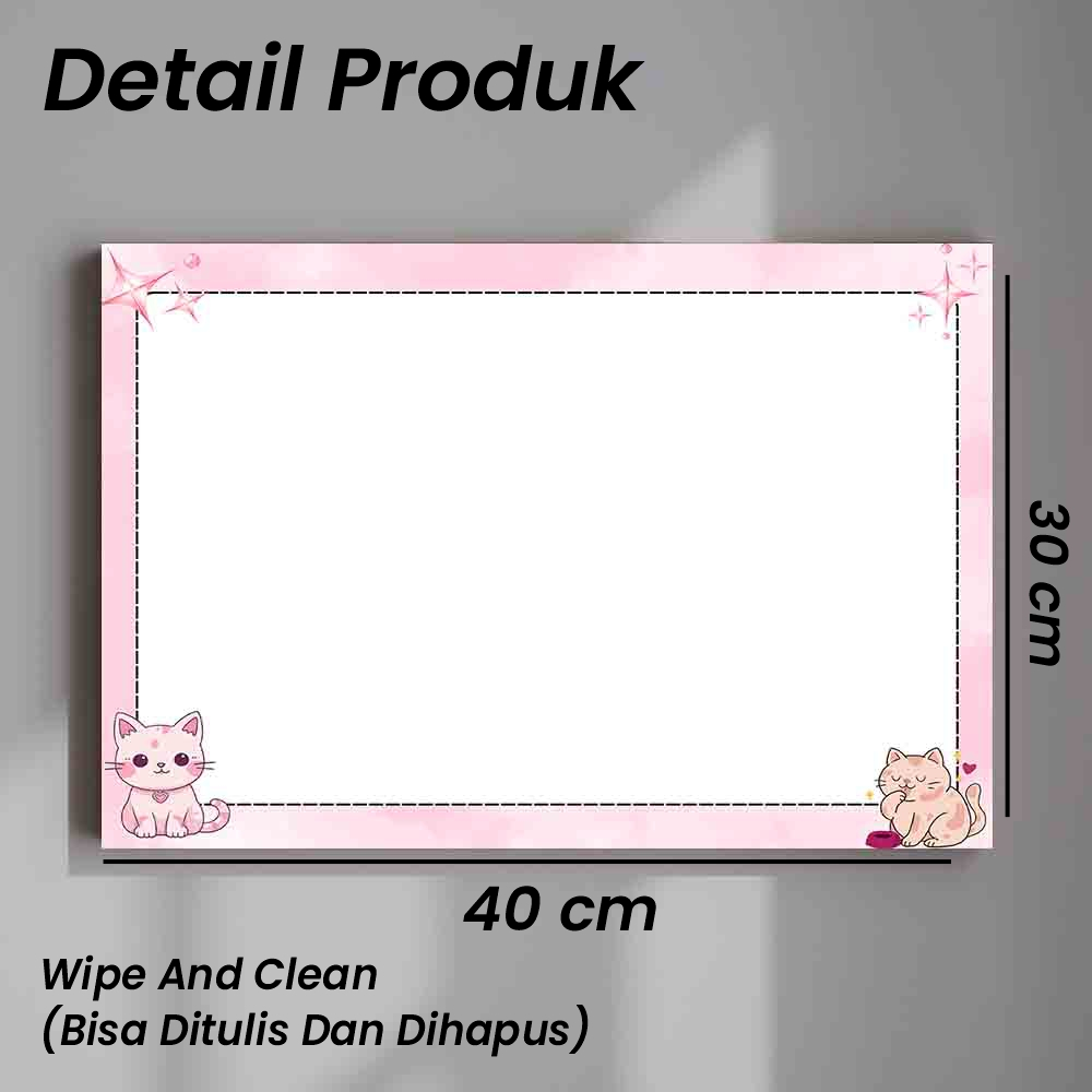 

POSTERKERTAS Papan Tulis Study Board untuk Anak TK dan SD wall board wipe and clean