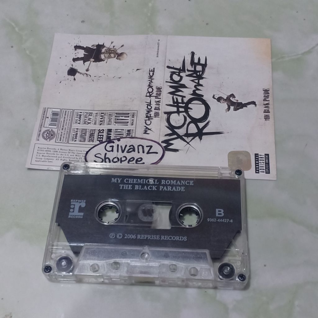 kaset pita MCR MY CHEMICAL ROMANCE - The black parade (white cover)