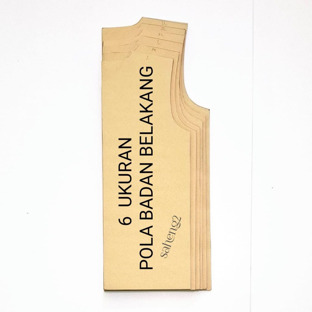 Ampirono_Mriki Pola Kaos Oblong Anak Sd /Pola Kaos Olahraga Anak Sd Satu Set Isi 6 Ukuran Size S M L