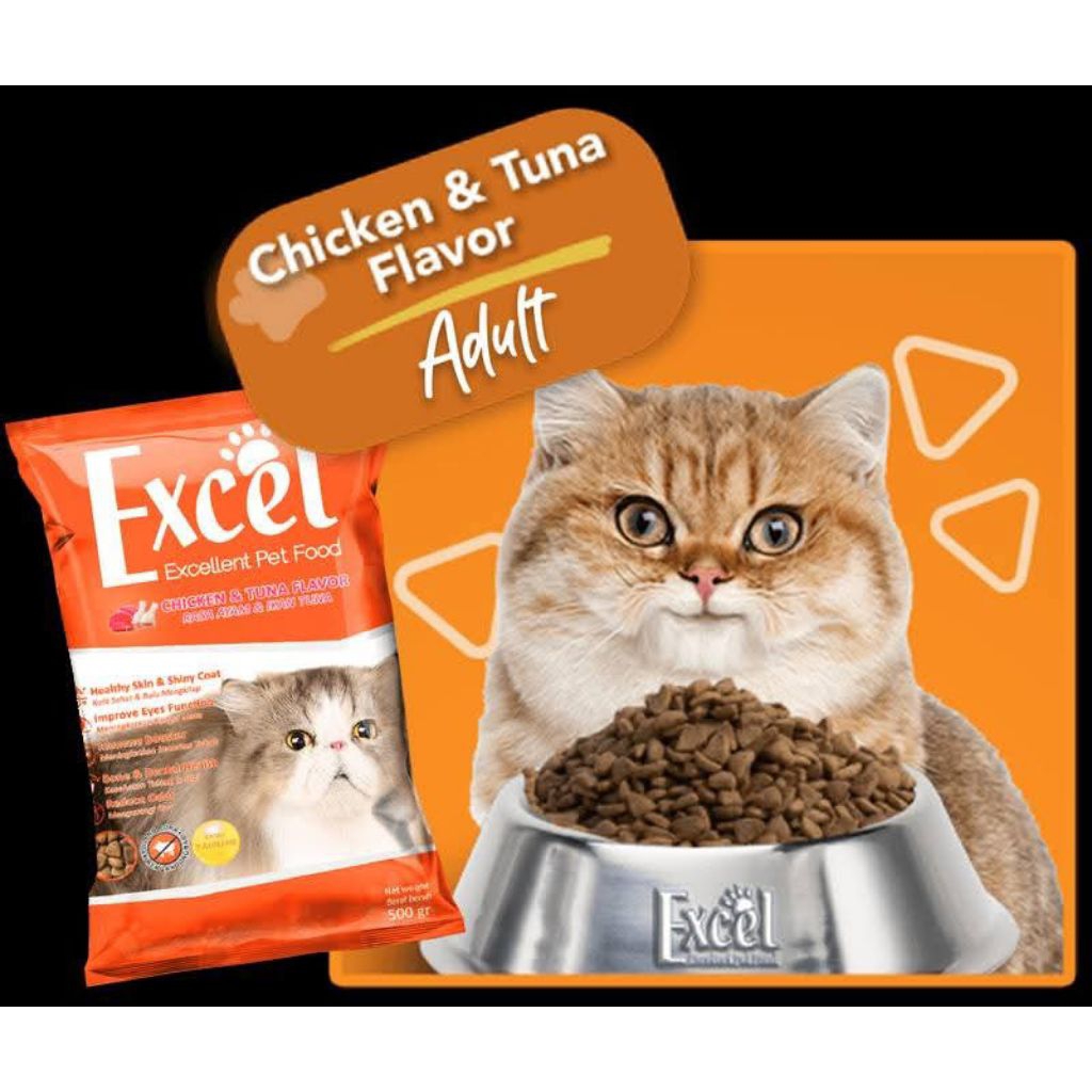 Makanan kucing excel 500 gr