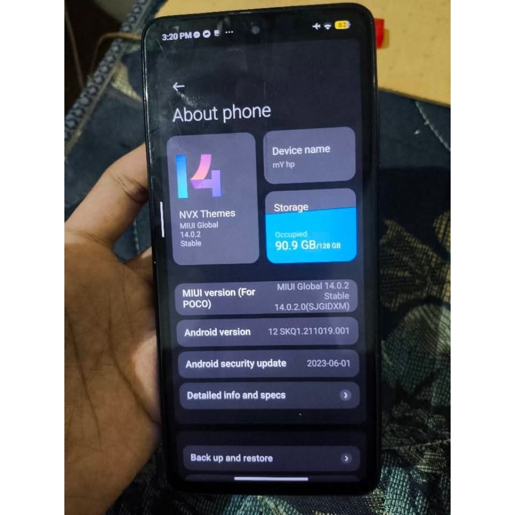 poco x3 nfc 8/128 hp+cas pesanan fb