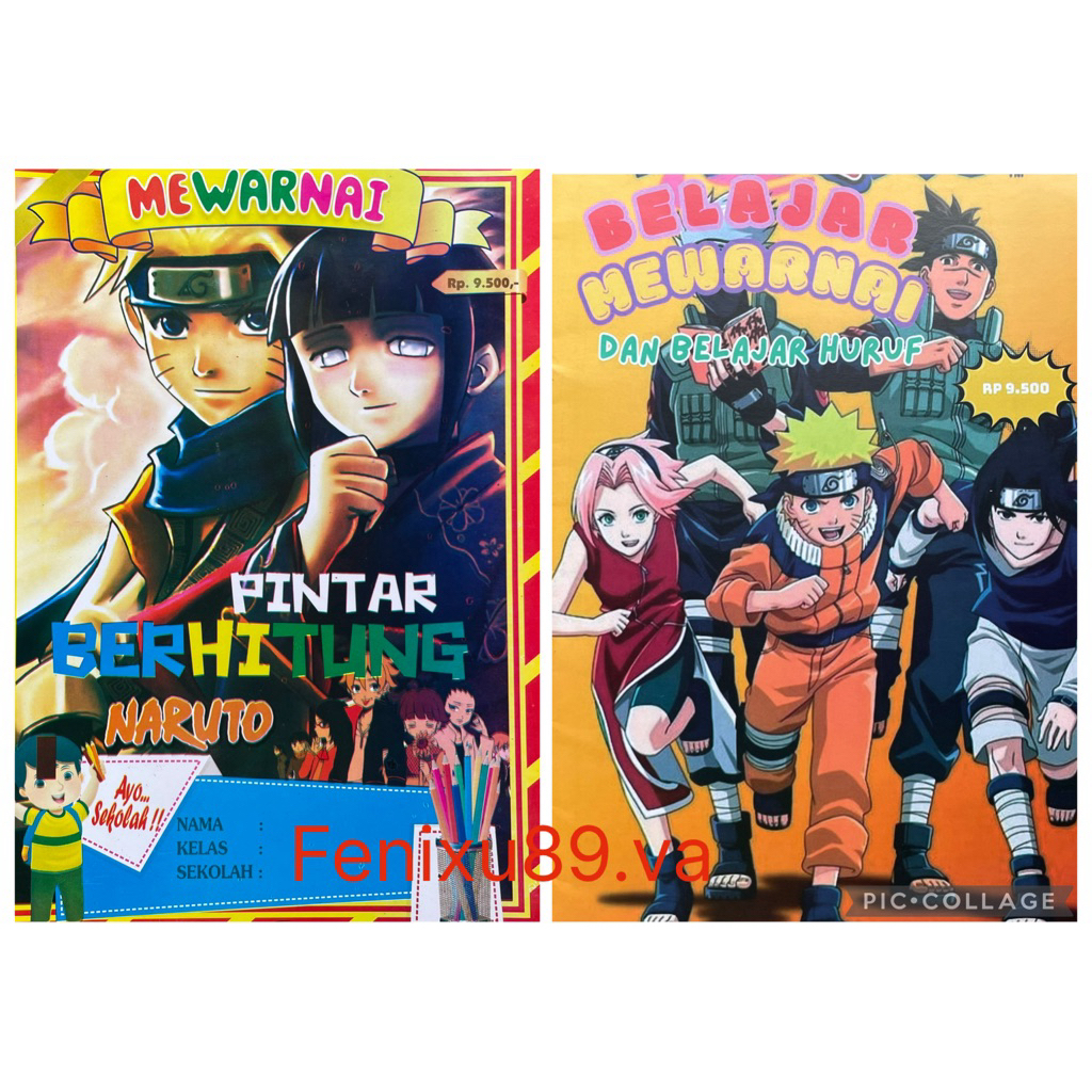 Buku Mewarnai Naruto Jumbo Rendom