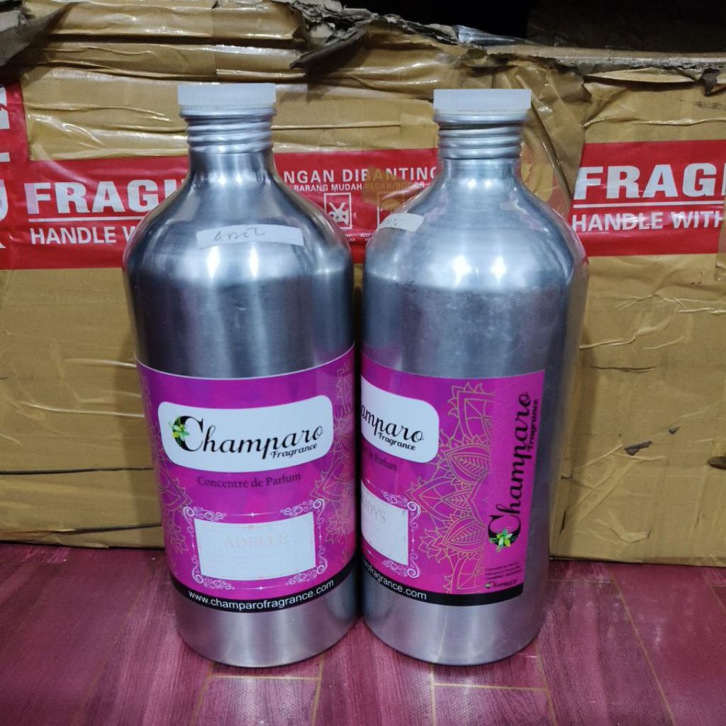 kaleng parfum bekas champaro mengkilat 1 kg