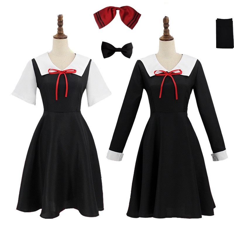 Kaguya-sama wa Kokurasetai cosplay Fujiwara Chika cosplay costume and wig