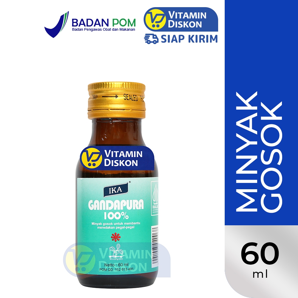 IKA GANDAPURA 100% | Minyak Gosok, Minyak Pijat, Meredakan Nyeri Otot, Pegel Linu, Menghangatkan Tub