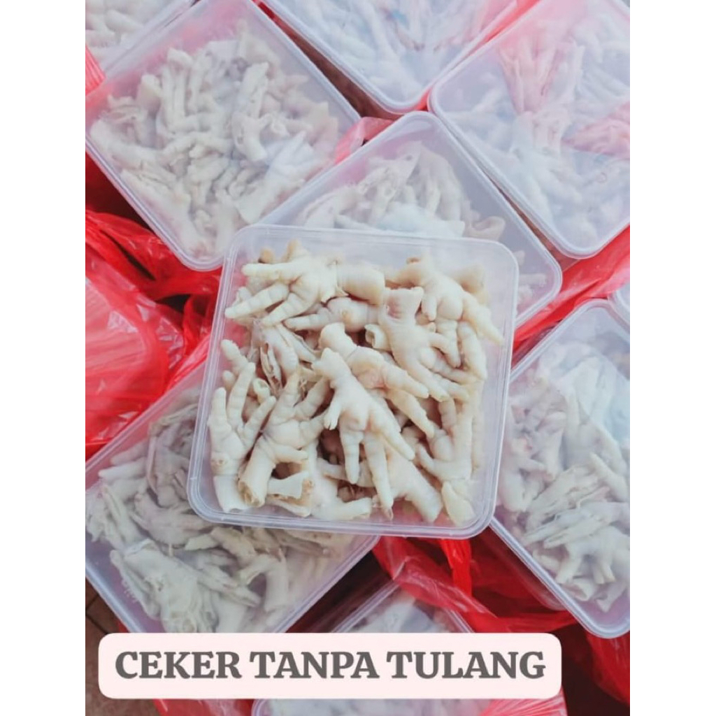 

Ceker tanpa tulang 1kg Beku frozen